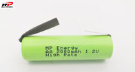 AA2000mAh 1.2V wieder aufladbare Nimh Rasiermesser-Rasierapparat-Art Leichtgewichtler des Batterie-Satz-10C